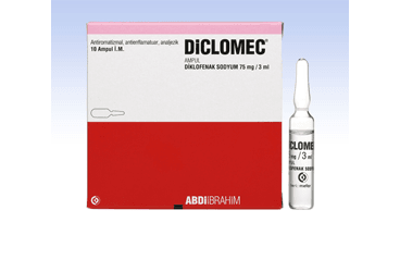 DICLOMEC 3 ml 75 mg 10 ampül {8699514759416} kutu görseli