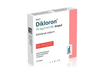 DIKLORON 75 mg IM 4 ampül kutu görseli