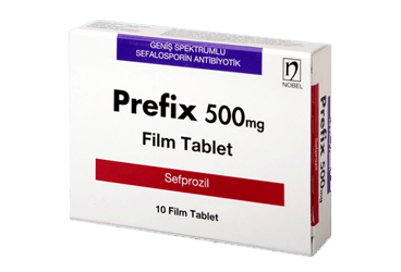 PREFIX 500 mg 14 film tablet kutu görseli