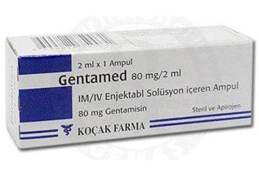 GENTAMED 80 mg 1 ampül kutu görseli